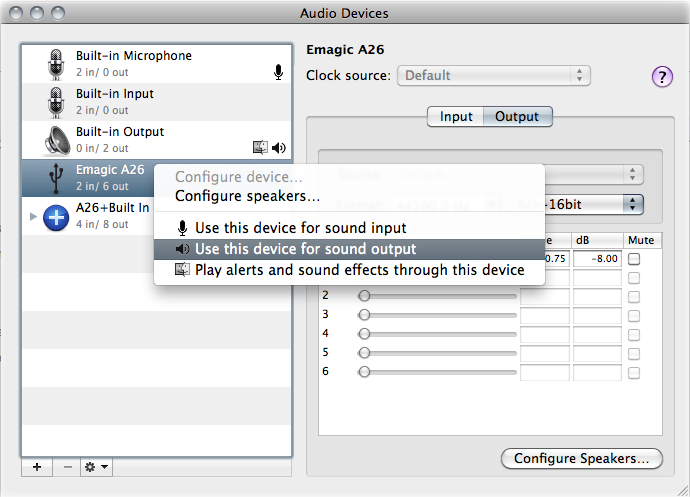 How to combine multiple audio interfaces by creating an aggregate device on Mac OS X v10.6 Snow Leopard