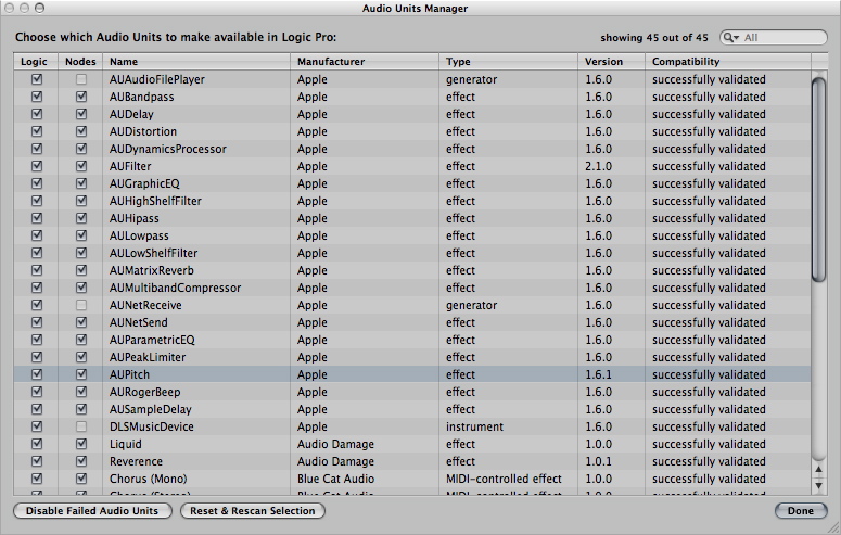 Logic Pro/Express 9: Varispeed Speed Only causes pitch shift